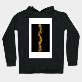 Gold glitter against dark background | Sparkling Gold Line Hoodie